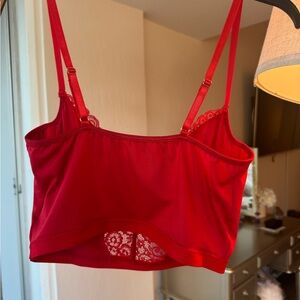 SHEIN Scarlet Lace Trim Bandeau